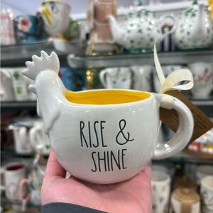 Rae Dunn Rooster Mug - Rise & Shine